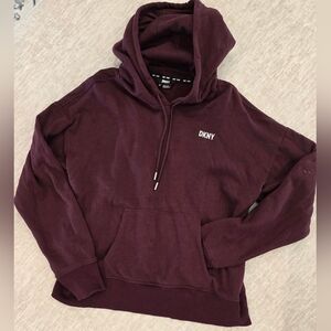 DKNY Sport Metallic Bubble Logo Pullover  Hoodie